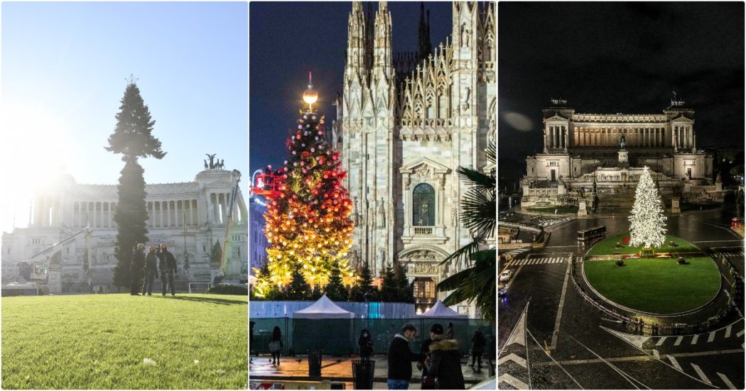 Natale, quanto costano (e chi paga) gli alberi delle grandi città? Dai 2 milioni dei privati a Milano, ai 170mila euro pubblici di Roma. E a Napoli c’è il bando Ue