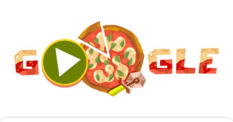 Copertina di Il Doodle di Google oggi è dedicato alla pizza: ecco perché e come si gioca