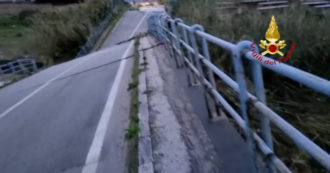 Copertina di Maltempo, in Sicilia crolla un ponte tra Alcamo e Castellammare: nessun ferito