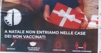 Copertina di Messina, manifesti contro no vax: “No in casa a Natale”