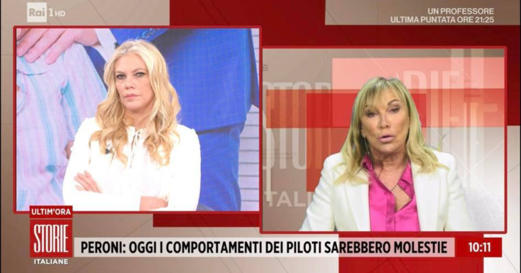 Storie Italiane, Claudia Peroni rivela: “Palpeggiata da Berger e Alesi mentre li intervistavo, erano abituati a scherzare”. Eleonora Daniele reagisce così