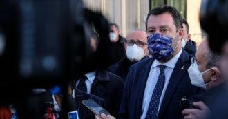 Copertina di Quirinale, Salvini blinda Draghi premier: “Io faccio lo sforzo di stare col Pd e lui se ne va?”. E su Berlusconi: “Se ha i numeri, perché no?”