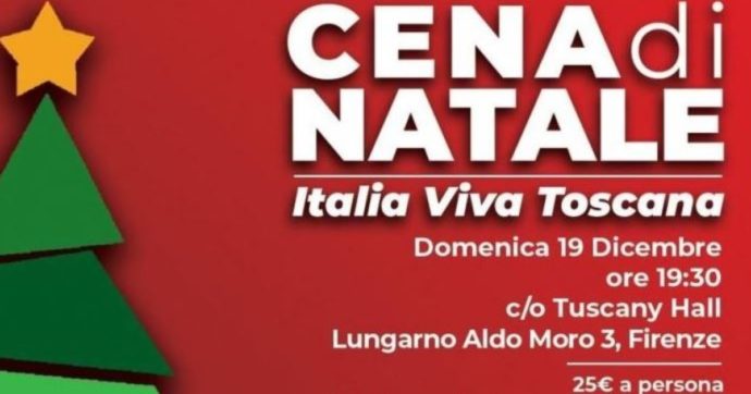 Renzi: “Crescono i casi Covid, Omicron più contagiosa”. Ma va al cenone di Natale di Italia Viva a Firenze: sono prenotati in 450