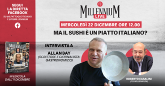 Copertina di Ma il sushi è un piatto italiano? MillenniuM Live in diretta con lo scrittore e giornalista gastronomico Allan Bay