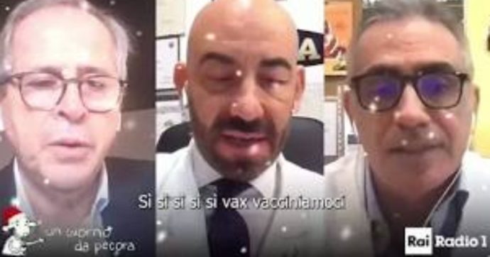 Si Vax, la canzoncina dei virologi sui social: “Pronti per Sanremo, la variante Ariston”. Gramellini: “Lo sguardo perso di Crisanti” Si Vax, la canzoncina dei virologi sui social: “Pronti per Sanremo, la variante Ariston”. Gramellini: “Lo sguardo perso di Crisanti”