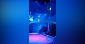 Copertina di Russia, paura durante l’esibizione in un circo: funambolo perde l’equilibrio e cade a terra