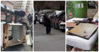 Ordinario degrado a Roma: così si scaricano i rifiuti ingombranti in strada. Il ruolo delle associazioni a supporto dei (pochi) vigili che lottano per il decoro – FOTO E VIDEO