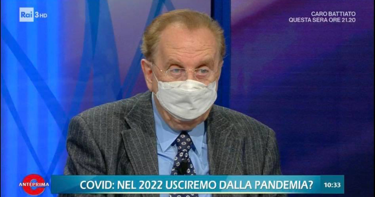 Elisir, Michele Mirabella va in onda con la mascherina per il Covid: “Abbiamo avuto anche noi un piccolo incidente di percorso”