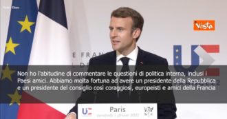Copertina di Macron elogia Mattarella e Draghi: “Fortunati ad avere presidenti della Repubblica e del Consiglio così coraggiosi e amici della Francia”