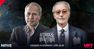 Copertina di Vittorio Feltri e Andrea Crisanti ospiti di Accordi&Disaccordi stasera alle 22.45 su Nove. Con Marco Travaglio