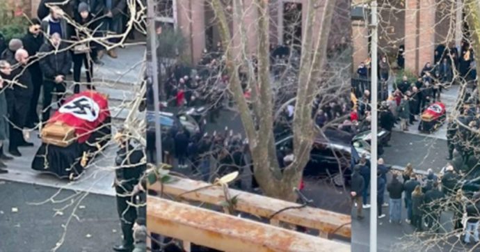 Bara e drappo nazista: “Ricostituzione Pnf”