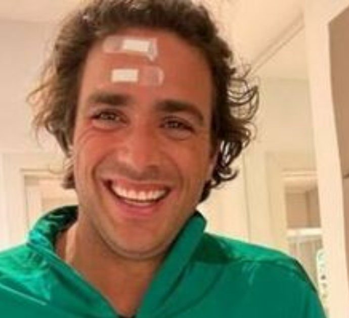 Alessandro Matri ferito in un incidente domestico: la fidanzata Federica Nargi lo medica e documenta tutto sui social