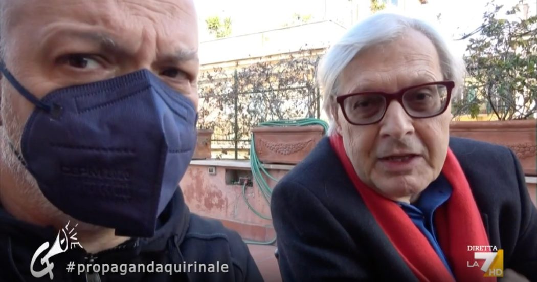 Quirinale, Sgarbi a La7: “Se Berlusconi non viene a Roma vuol dire che ha rinunciato alla caccia. Si è interrotta venerdì scorso”