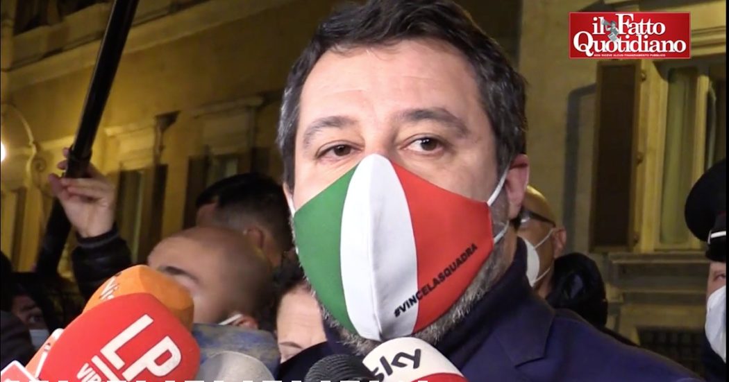 Quirinale, il no di Salvini a Draghi: “Toglierlo dall’incarico di presidente del Consiglio sarebbe pericoloso. Sto raccogliendo rosa di nomi”