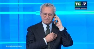 Copertina di Grillo telefona in diretta a Mentana: “Con Conte non abbiamo mai parlato di votare Draghi al Quirinale. Sintonia sulla linea” – Video
