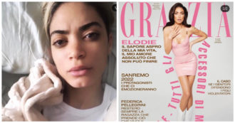 Copertina di Elodie: “Non riesco a pensare a me e Marracash genitori. Non c’era spazio per un terzo bambino”. E scoppia la polemica per la copertina: “Troppo Photoshop”