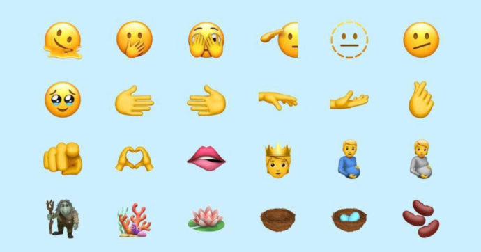 “L’uomo incinto” e la “melting face”: le nuove emoji di Apple. Ecco da quando saranno disponibili