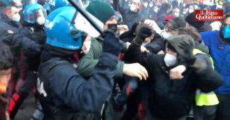 Copertina di Morte di Lorenzo Parelli, scontri e tafferugli con la polizia alla manifestazione degli studenti a Milano