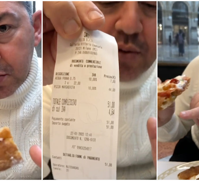 Porzio vs Cracco, il pizzaiolo napoletano prova la margherita dello chef: “Conto da 51 euro”. Ecco la sua recensione