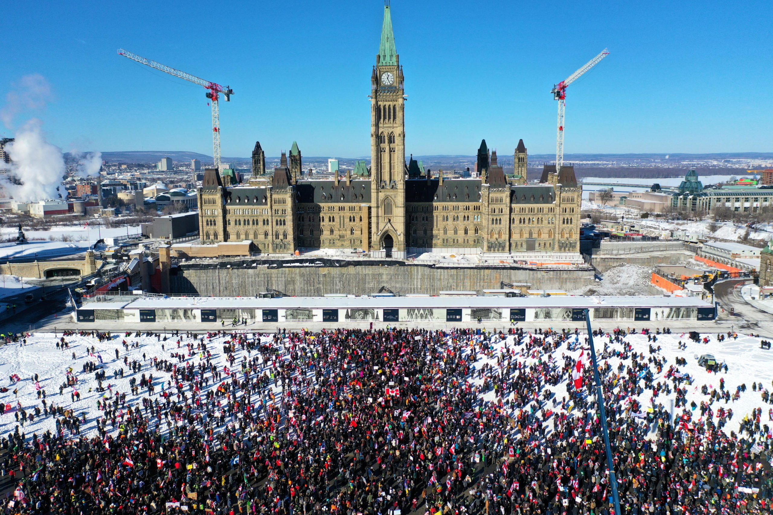 Govt, Canada Truckers Against Isolation for Immunizations.  Union: “85% are vaccinated”