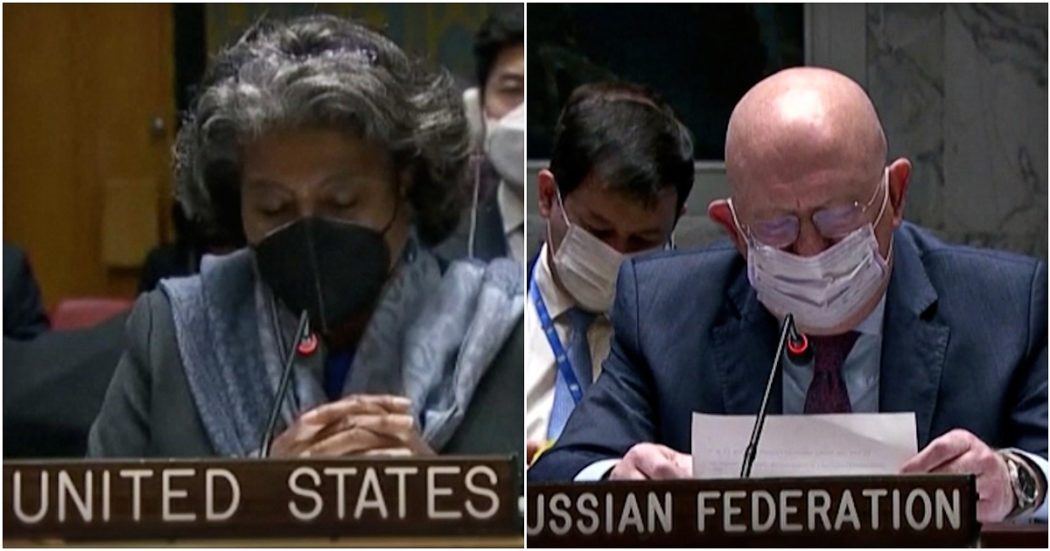 Ucraina, botta e risposta tra i rappresentanti Usa e Russia al Consiglio di sicurezza Onu