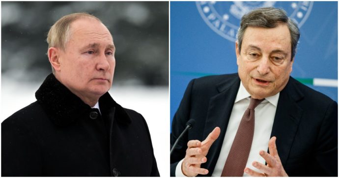 Ucraina, telefonata tra Mario Draghi e Putin: “Impegno comune per risolvere la crisi”. Il presidente russo: “Garantiamo forniture gas”