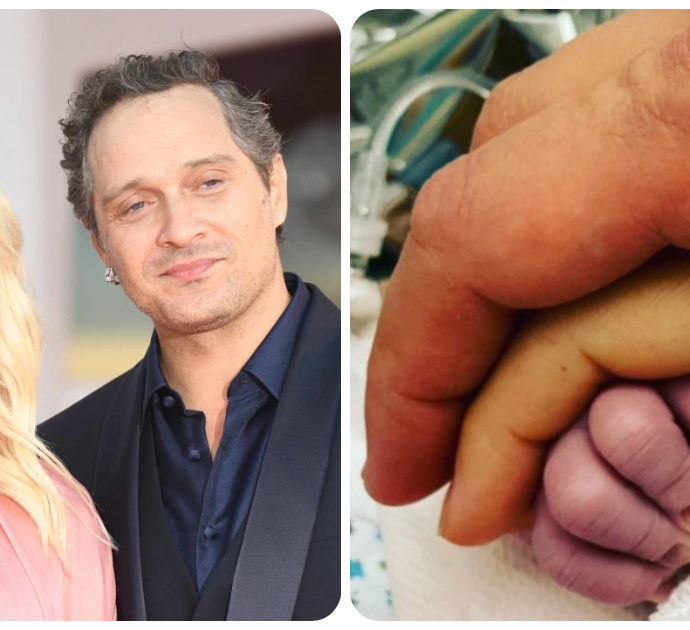 Claudio Santamaria e Francesca Barra, è nata la loro prima figlia Atena: ecco la prima foto