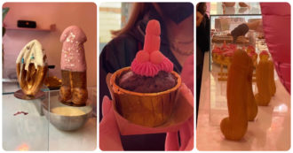 Copertina di Mr.Dick, ha aperto a Milano la pasticceria che sforna peni e vagine: “Due ore di fila per assaggiare i nostri dolci”
