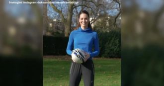 Copertina di Kate Middleton nuova patrona del Rugby inglese: il video dei passaggi con i giocatori. Ecco a chi ha “rubato” la carica