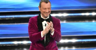 Copertina di Sanremo 2022, gli ascolti della seconda serata: nuovo record per Amadeus, il 55,8% di share. Il picco con Checco Zalone