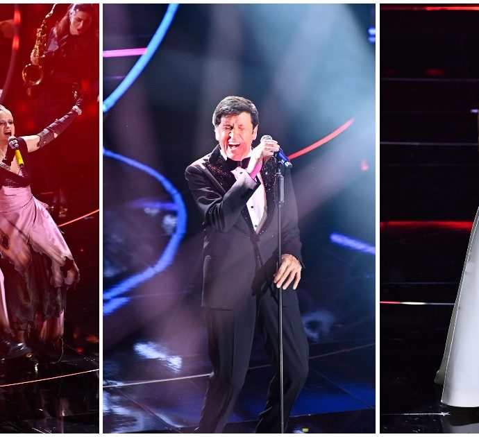 Sanremo 2022, le pagelle ai look della terza serata: Blanco risfodera il mantello. “Drusilla si mangia il palco e pure Amedeo,” Elisa è una perla e Orietta Berti “un piumino da cipria” – FOTO