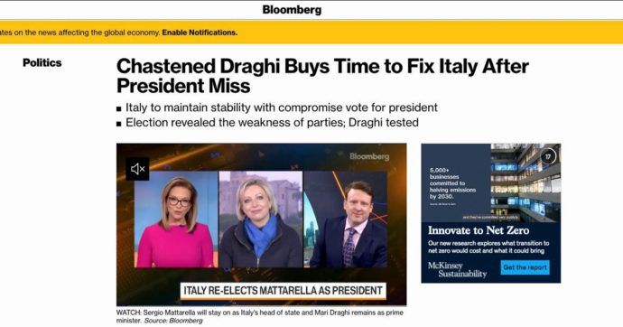Bloomberg (Usa): “Mario ‘castigato’. E ora teme la Lega”