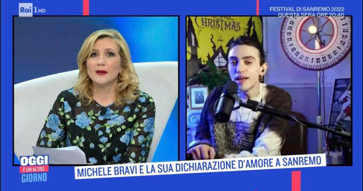 Sanremo 2022, Michele Bravi gela Serena Bortone: “Per parlare di questo serve profondità”. La conduttrice di Oggi è un altro giorno reagisce così