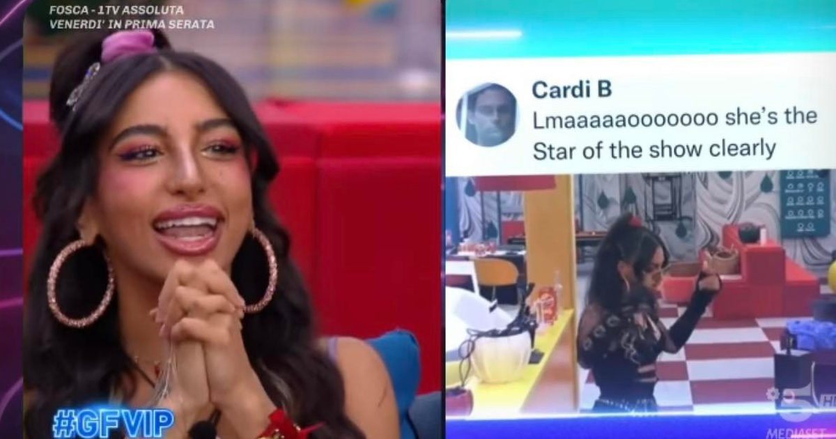 Grande Fratello Vip, Lulù Selassiè imita la rapper Cardi B e lei commenta: “È la star dello show”