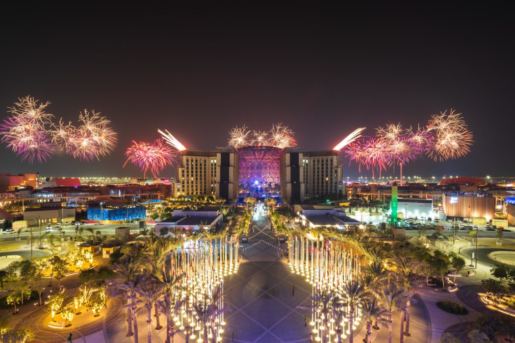 DUBAI, 30 September 2021. Expo 2020 Opening Ceremony fireworks, Expo 2020 Dubai. (Photo by Dany Eid/Expo 2020 Dubai)