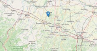Copertina di Terremoto in Emilia, doppia scossa in un’ora: prima un sisma di magnitudo 4 a Bagnolo in piano, poi 4.3 con epicentro a Correggio