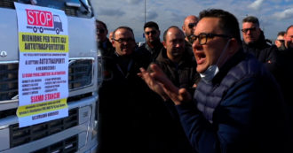 Protesta degli autotrasportatori contro il caro benzina: “Oggi se mettiamo i camion in moto ci rimettiamo. Servono aiuti o spegniamo i motori”