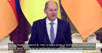 Copertina di Ucraina, il cancelliere tedesco Scholz: “La Russia colga le offerte di dialogo”