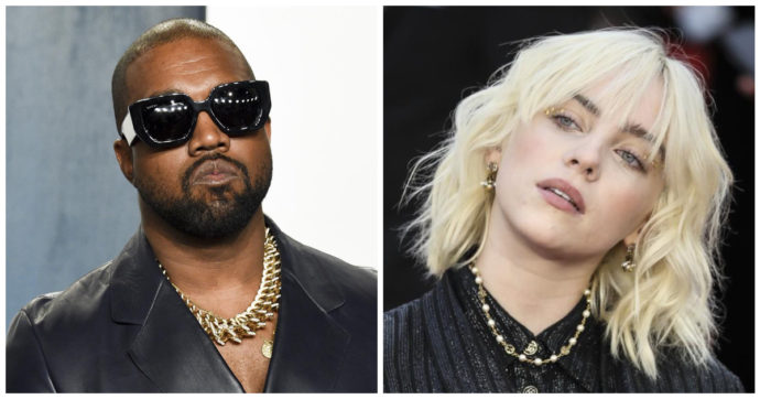 Kanye West contro Billie Eilish: “O si scusa con Travis Scott o non mi esibirò al Coachella”