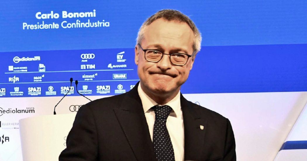 La Confindustria di Bonomi va alla grande: calma piatta sui salari, profitti al massimo