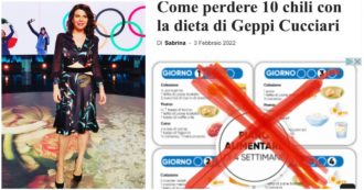 Copertina di Geppi Cucciari: “10 chili persi in un mese? Falso, nessuna dieta miracolosa e non uso integratori. Solo menzogne di defic***ti”