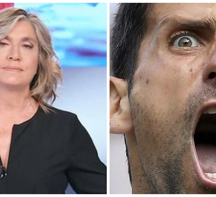 L’Aria che Tira, Myrta Merlino contro Novak Djokovic: “Imbarazzante, fuori dal mondo. Io vivo con un uomo che non violerebbe mai le regole”