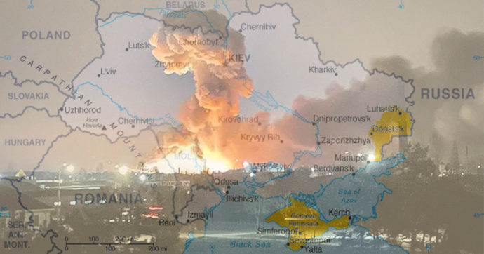 Copertina di La mappa dell’avanzata russa in Ucraina
