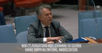 Copertina di L’attacco dell’ambasciatore ucraino all’Onu verso l’omologo russo: “Non c’è purgatorio per i criminali di guerra. Vanno dritti all’inferno”