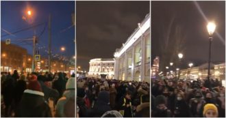Copertina di Ucraina, da San Pietroburgo a Novosibirsk: i cittadini russi scendono in piazza e urlano “no alla guerra” – Video