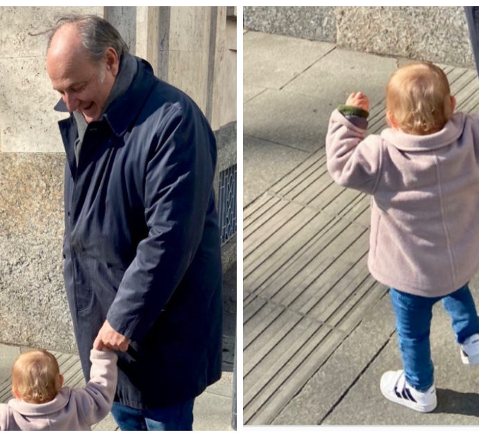 Gerry Scotti e la tenera foto con la nipotina Virginia: “Queste sono le vere gioie della vita”