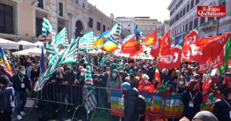 Guerra Russia-Ucraina, a Roma la manifestazione per la pace promossa dai sindacati. Landini: “Rischio di un conflitto nucleare”