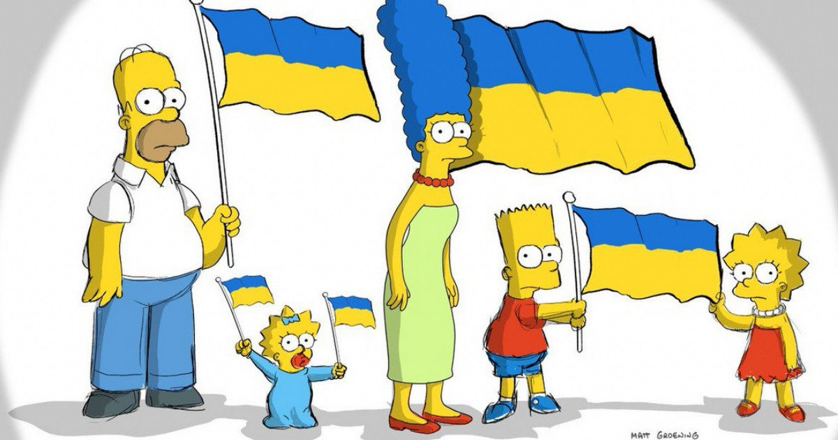 I Simpson per l’Ucraina: il disegno firmato Matt Groening