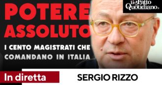 Copertina di Sergio Rizzo presenta “Potere Assoluto”, alle 12 la diretta con l’autore dell’inchiesta sui cento magistrati che comandano in Italia