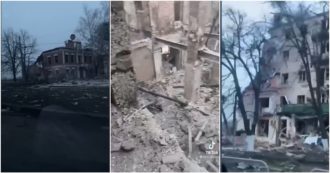 Guerra Russia-Ucraina, bombardamenti su Kharkiv: ecco la città distrutta dopo i raid – Video